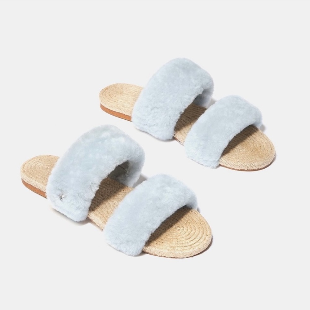 NWT Senreve Shearling Sandal Slipper